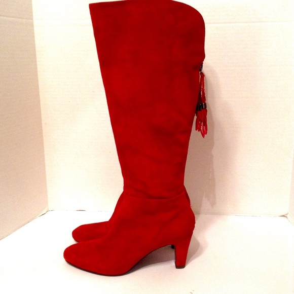 bandolino red boots